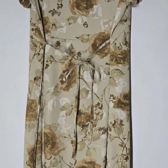 Vtg 90s Norton McNaughton Floral Button Front Maxi Dress Size 12 Cottage Classic - Picture 5 of 6